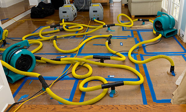 Professional Flood Damage Restoration technician working in Rouseville, PA
